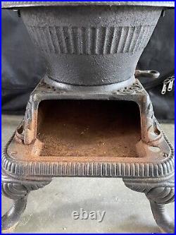 Ruby No. 4 Pot Belly Wood Burning Stove Southern Co. Operative Foundry Rome Ga