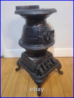 Ruby No. 4 Pot Belly Wood Burning Stove Southern Co. Operative Foundry Rome Ga