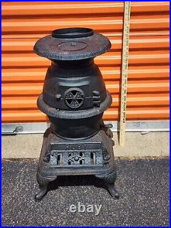 Ruby No. 6 Pot Belly Wood Burning Stove Southern Co. Operative Foundry Rome Ga