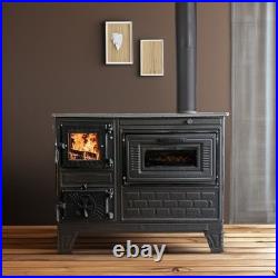 Rustic Charm & Cozy Meals Cast Iron Wood Burning Cooker and Oven Stove