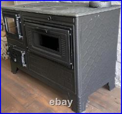 Rustic Charm & Cozy Meals Cast Iron Wood Burning Cooker and Oven Stove
