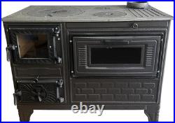 Rustic Charm & Cozy Meals Cast Iron Wood Burning Cooker and Oven Stove