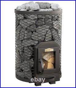 SAUNA Wood Burning Stove Round 13R for 6 13m3 steam room 15,4kW Without stones