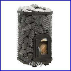 SAUNA Wood Burning Stove Square 13 for 6 13m3 steam room 15,4kW Without stones