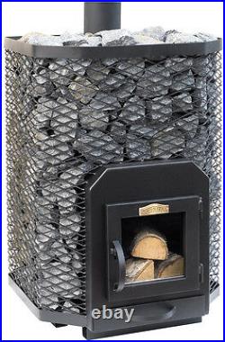 SAUNA Wood Burning Stove Square 24 for 16-24m3 steam room 22,6kW Without stones