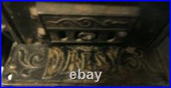 SELL'S MAN SAMPLE CAST IRON WOOD BURNING STOVE 6 WIDE X 6 TALL X 4 DEEP WithPAN