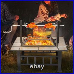 SINGLYFIRE 37 Wood Burning Fire Pit Outdoor Heater Patio Stove Firep +M