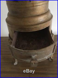 SMALL FRENCH VINTAGE CAST IRON WOOD BURNING STOVE by Eno