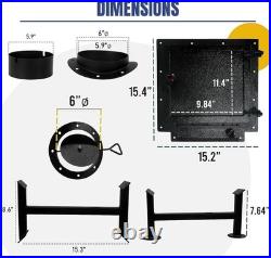 SONRET-Double Barrel Stove Kit Perfect For 30 55 Gal Drum DIY Oil Barrel Stove