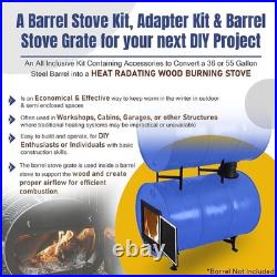 SONRET-Double Barrel Stove Kit Perfect For 30 55 Gal Drum DIY Oil Barrel Stove