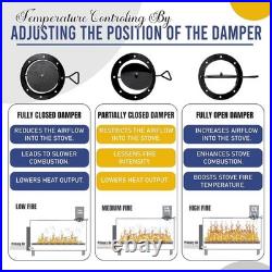 SONRET-Double Barrel Stove Kit Perfect For 30 55 Gal Drum DIY Oil Barrel Stove