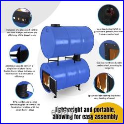 SONRET-Double Barrel Stove Kit Perfect For 30 55 Gal Drum DIY Oil Barrel Stove