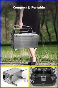 SOPPY Hot Tent Stove for Camping, 304 Stainless Steel Wood Burning Stove with SOPPY Hot Tent Stove for Camping, 304 Stainless Steel Wood Burning Stove with