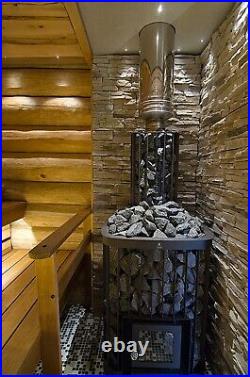 Sauna Wood Burning Stove Pipe Modular Chimney Extension HARVIA WHP1000 1m Black