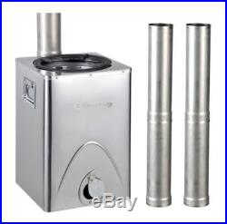 Silverfire Hunter Chimney Wood burning Stove Indoor Portable Cooker Gasifier NEW