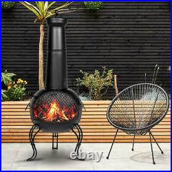 Singlyfire 45in Fire Pit Cast Wood Burning Outdoor Garden Patio BBQ Grill Stove