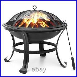 Singlyfire Fire Pit BBQ Wood Burning Steel Large Fireplace Outdoor Stove