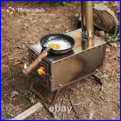 Small Folding Wood Stove Portable Tent StoveTitaniumb 4.3lb 8.1ft Chimney Pipes Small Folding Wood Stove Portable Tent StoveTitaniumb 4.3lb 8.1ft Chimney Pipes