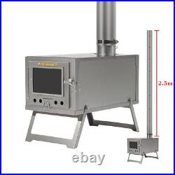 Small Folding Wood Stove Portable Tent StoveTitaniumb 4.3lb 8.1ft Chimney Pipes Small Folding Wood Stove Portable Tent StoveTitaniumb 4.3lb 8.1ft Chimney Pipes