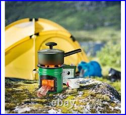 Small Wood Burning Stove Portable Outdoor Cooker Camping Cooking Hiking Survival