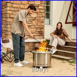 Smokeless Fire Pit, 22 Inch Stainless Steel firepit, Outdoor Wood Burning Fire Smokeless Fire Pit, 22 Inch Stainless Steel firepit, Outdoor Wood Burning Fire