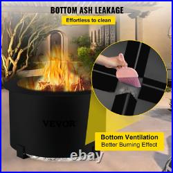 Smokeless Fire Pit Carbon Steel Stove Bonfire Large 21.5In Diameter Wood Burning Smokeless Fire Pit Carbon Steel Stove Bonfire Large 21.5In Diameter Wood Burning