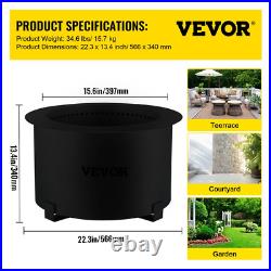 Smokeless Fire Pit Carbon Steel Stove Bonfire Large 21.5In Diameter Wood Burning Smokeless Fire Pit Carbon Steel Stove Bonfire Large 21.5In Diameter Wood Burning