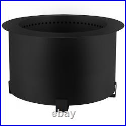 Smokeless Fire Pit Carbon Steel Stove Bonfire Large 21.5In Diameter Wood Burning Smokeless Fire Pit Carbon Steel Stove Bonfire Large 21.5In Diameter Wood Burning