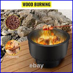 Smokeless Fire Pit Stove Bonfire 13.5 Wood Burning Carbon Steel Outdoor Stand