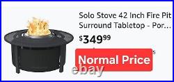Solo Stove 42 Inch Fire Pit Surround Tabletop Portable Protective Barrier