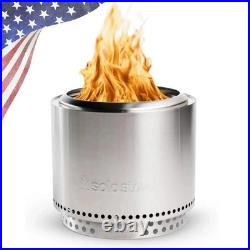 Solo Stove Bonfire 2.0 with Stand 19.5 Smokeless Fire Pit, Removable Ash Pan