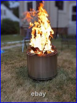 Solo Stove Bonfire 2.0 with Stand 19.5 Smokeless Fire Pit, Removable Ash Pan