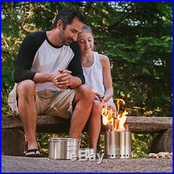 Solo Stove Campfire & 2 Pot Set Combo 4+ Person Wood Burning Camping Stove. Kit