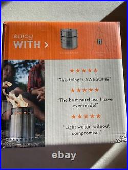 Solo Stove Campfire 4 Person Compact Wood Burning Camp Steel Stove Low Smoke New