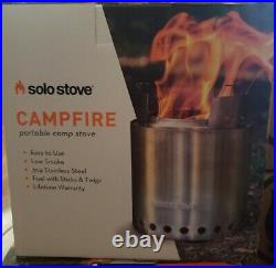 Solo Stove Campfire 4 Person Compact Wood Burning Stove, camping, hikin