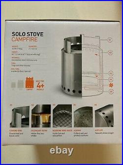 Solo Stove Campfire Compact Wood Burning Camp Stove Stainless Steel NEW