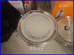 Solo Stove Campfire For 4+ People, Used Once & Brand New 2 Pot Set 3L & 1.5L