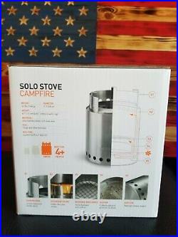 Solo Stove Campfire Low Smoke Compact Wood Burning Camp Stove, Free Shipping