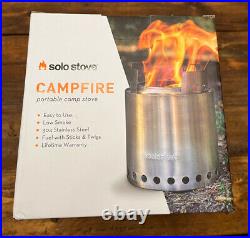 Solo Stove Campfire Low Smoke Compact Wood Burning Camp Stove New In Box