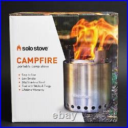 Solo Stove Campfire, Stainless Steel Compact Wood Burning Canister (Brand New)So Solo Stove Campfire, Stainless Steel Compact Wood Burning Canister (Brand New)So