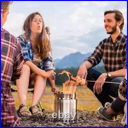 Solo Stove Campfire Wood Burning Camp Stove, Tripod & Windscreen ALL NEW IN BOX