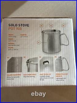 Solo Stove Lite & Pot 900 Portable Wood Burning Camping Hiking Backpacking New