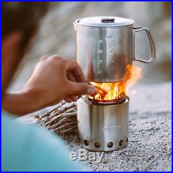 Solo Stove Pot 900 Combo Ultralight Wood Burning Backpacking Cook Prep System