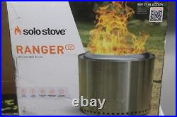 Solo Stove Ranger 2.0 Smokeless 15 x 12.5 Wood Burning Stainless Steel Fire Pit