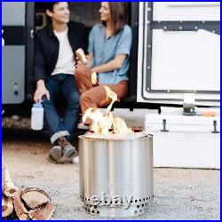 Solo Stove Ranger With Stand Fire Pit Kit, Stainless Steel Portable Wood Burning
