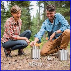 Solo Stove Titan 2-4 Person Lightweight Wood Burning Stove. Compact Camp Kit