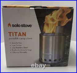 Solo Stove Titan 2-4 Person Lightweight Wood Burning Stove Compact Camp NIB