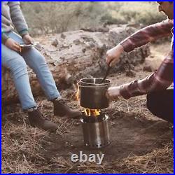 Solo Stove Titan Portable Camping Stove Stainless Steel Wood Burning Campfire