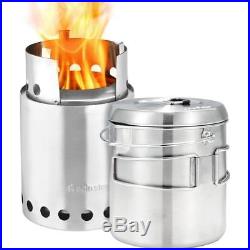 Solo Stove Titan & Pot 1800 Camp Combo Woodburning Backpacking Great for