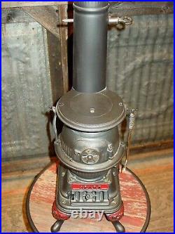Spark Antique Salesman Sample Pot Belly Wood Stove Cast Iron Grey Iron Casting
